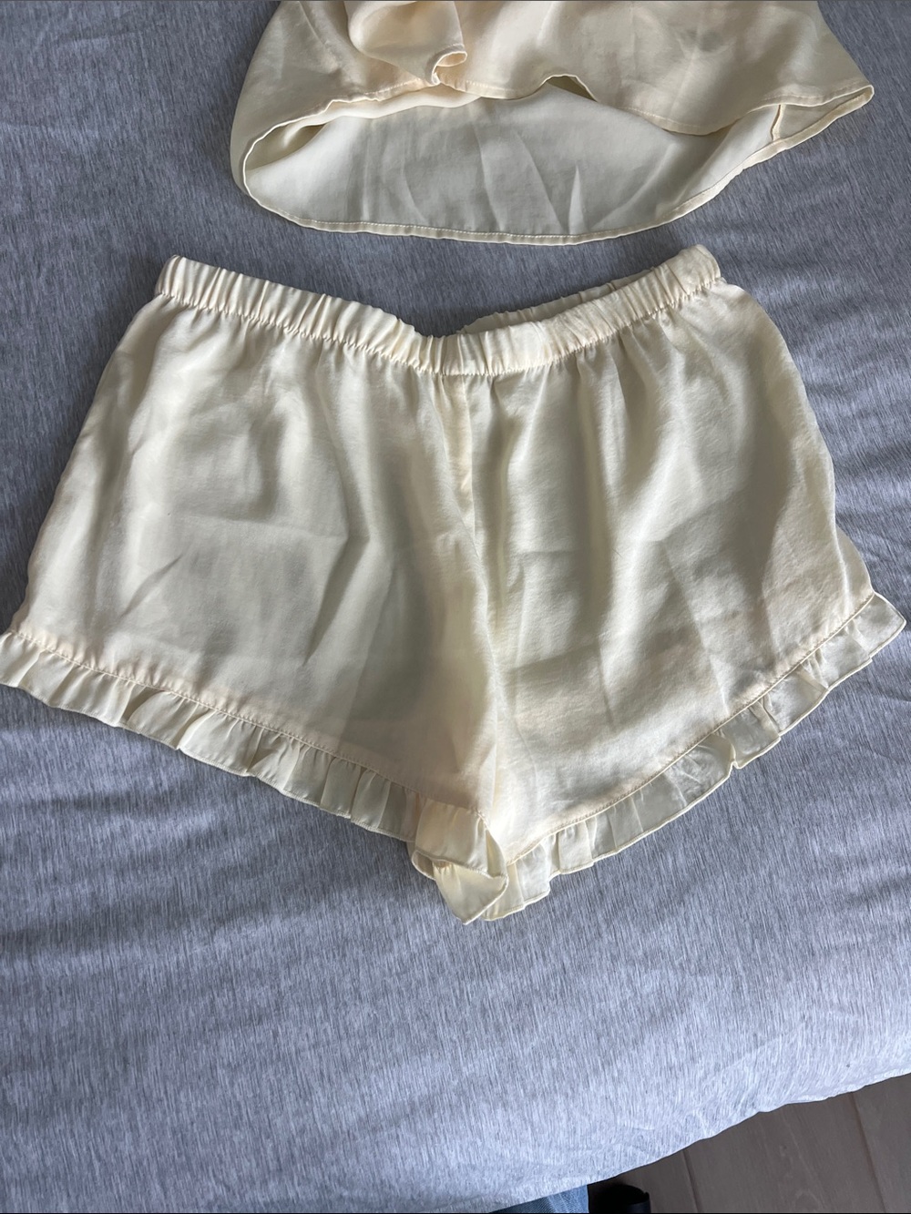 Abound Yellow Cami & Ruffle-Trim Shorts Set - Picture 2 of 5